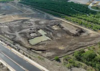 Espada-Amenity-Center-breaking-groud-aerial-view-3cs-construction