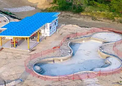 Gate-House-Amenity-Center-aerial-pool-view-3cs-construction
