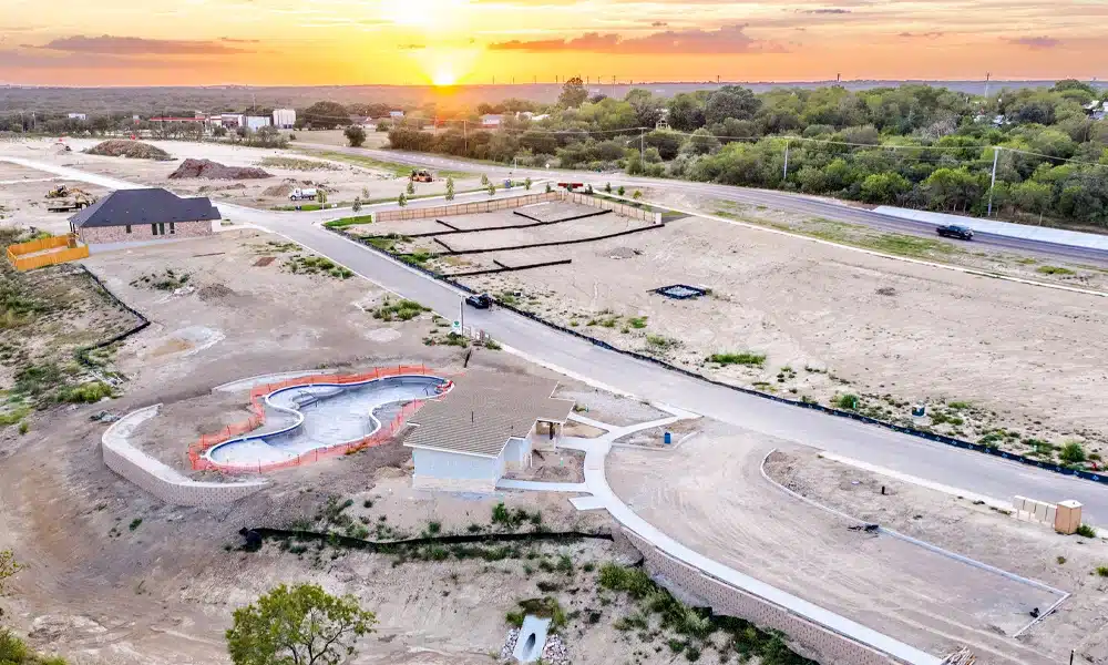 gatehouse-amenity-sunset-aerial-view gatehouse-amenity-sunset-aerial-view