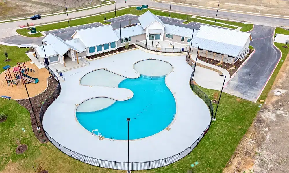 Grace-Valley-Amenity-Center-aerial-pool-view-completed