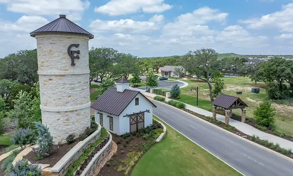 corley-farms-aerial-shot-of-tower-and-enterance.-3cs-constructionwebp
