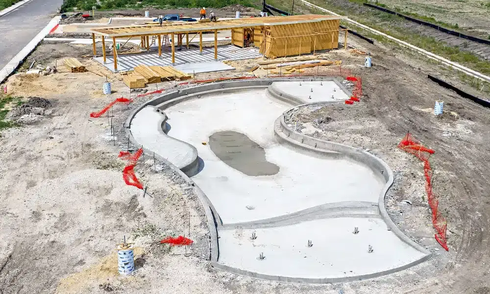 Rose-Valley-Amenity-Center-aerial-pool-view-build-out-3cs-Construction