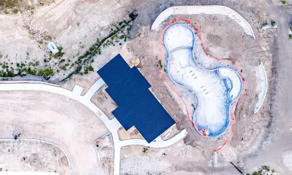 gatehouse-amenity-aerial-view-pool-clubhouse-new-roof